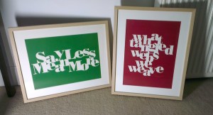 say less mean more - what tangled webs we weave