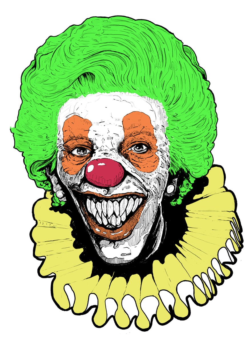 Theresa May's halloween mask